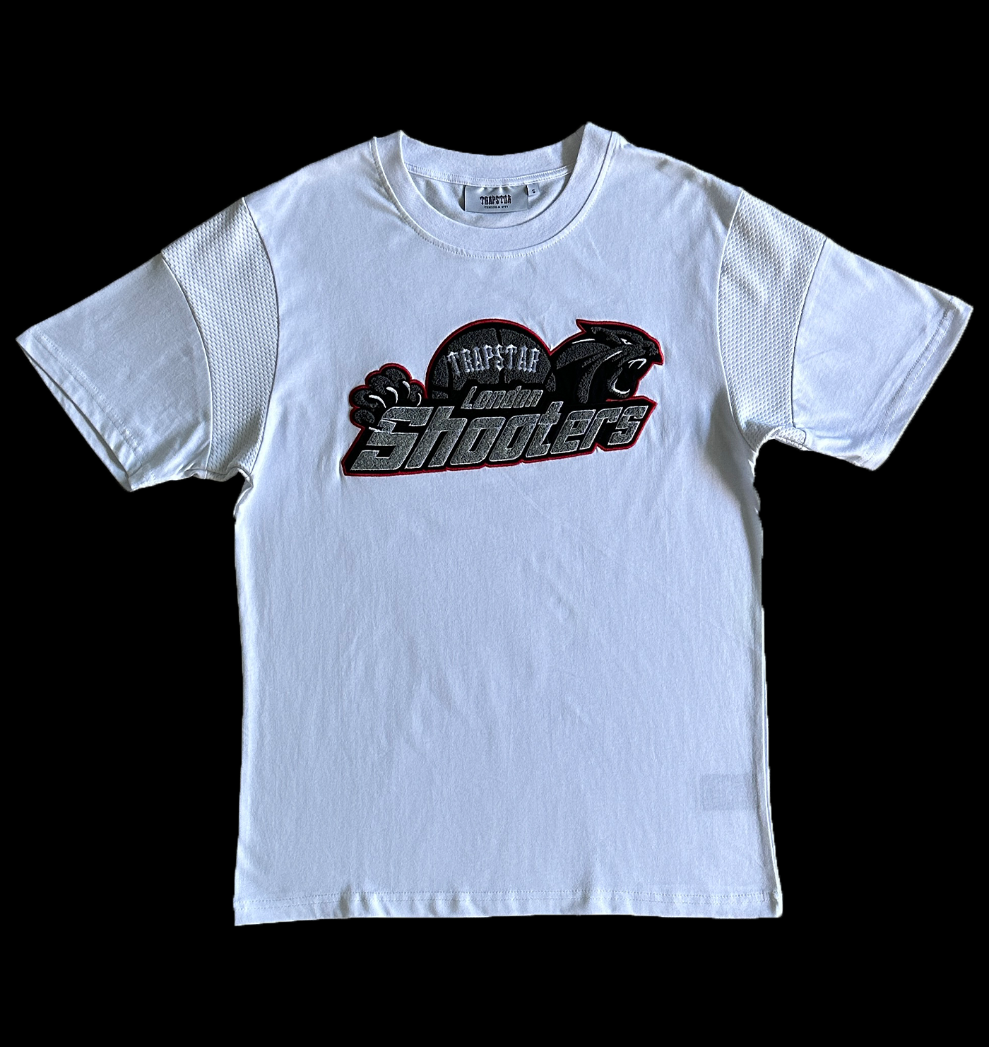 TRAPSTAR SHOOTERS TEE & SHORTS SET (WHITE/GREY/RED)
