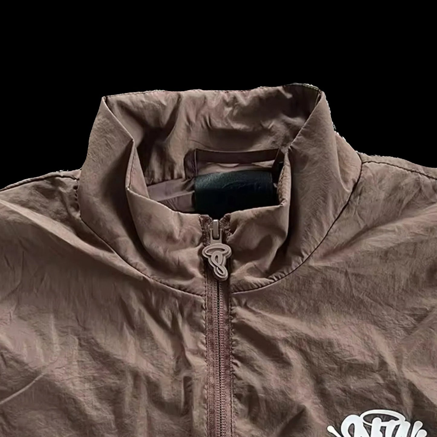 SYNAWORLD ‘SYNA LOGO’ SHELL TRACKSUIT (BROWN/BEIGE)