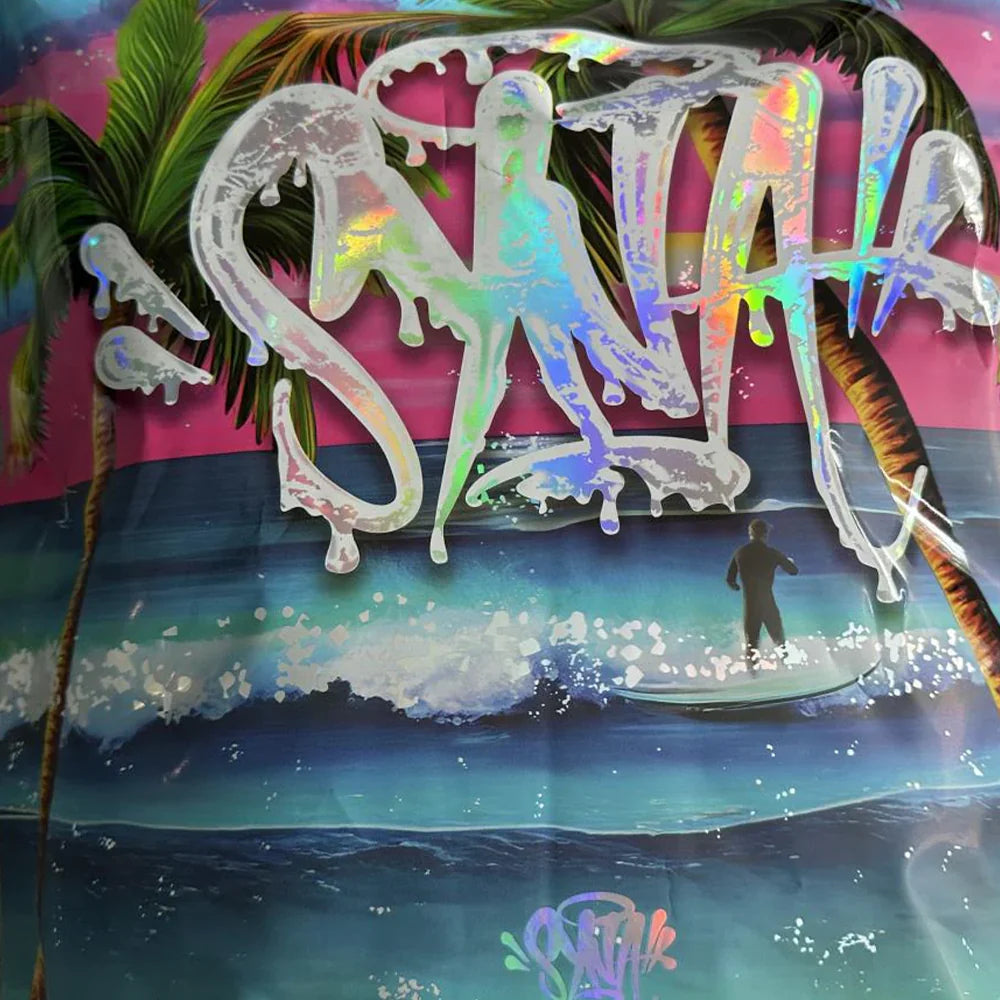 SYNNA T-SHIRT & SHORTS LOGO SET - (WHITE)