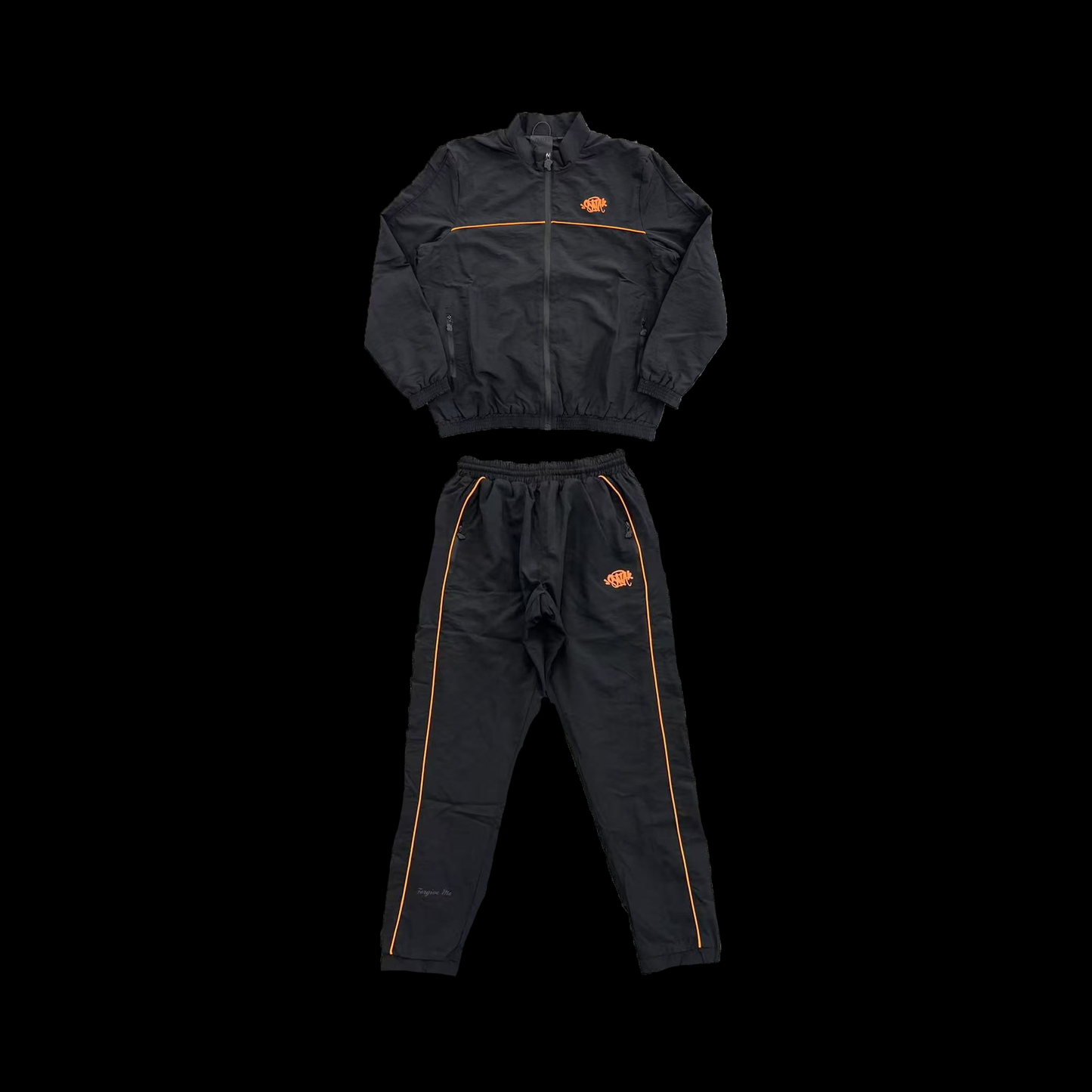 SYNA WORLD SHELL TRACKSUIT (BLACK/ORANGE)