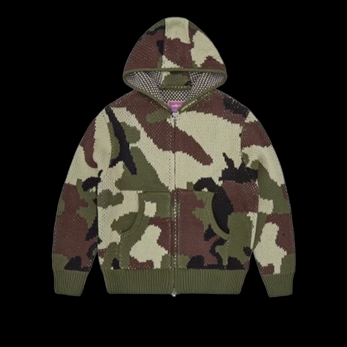 ALCATRAZ HEAVY KNIT HOODIE (CAMO)