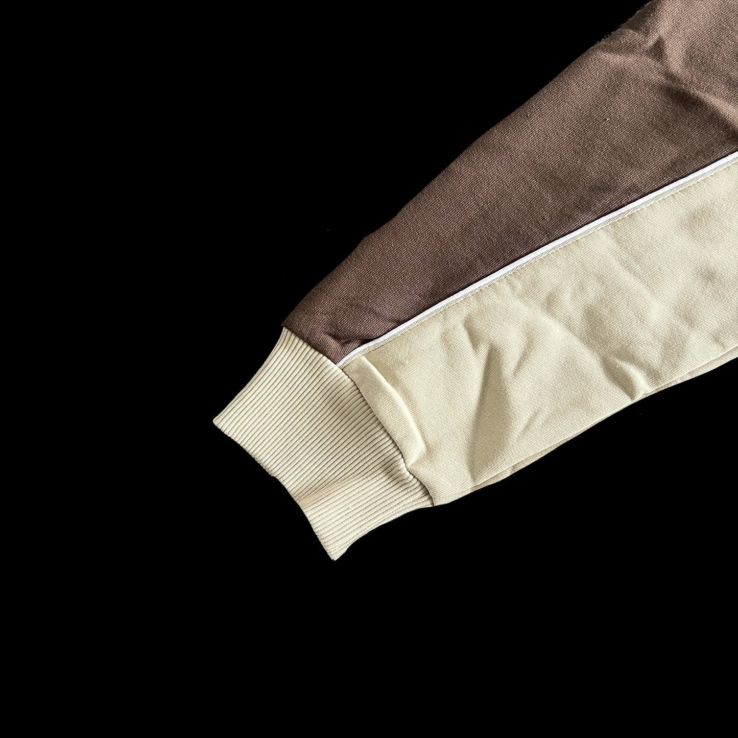 SYNA WORLD PIPE HOODIE & SHORT SET (BEIGE/BROWN)