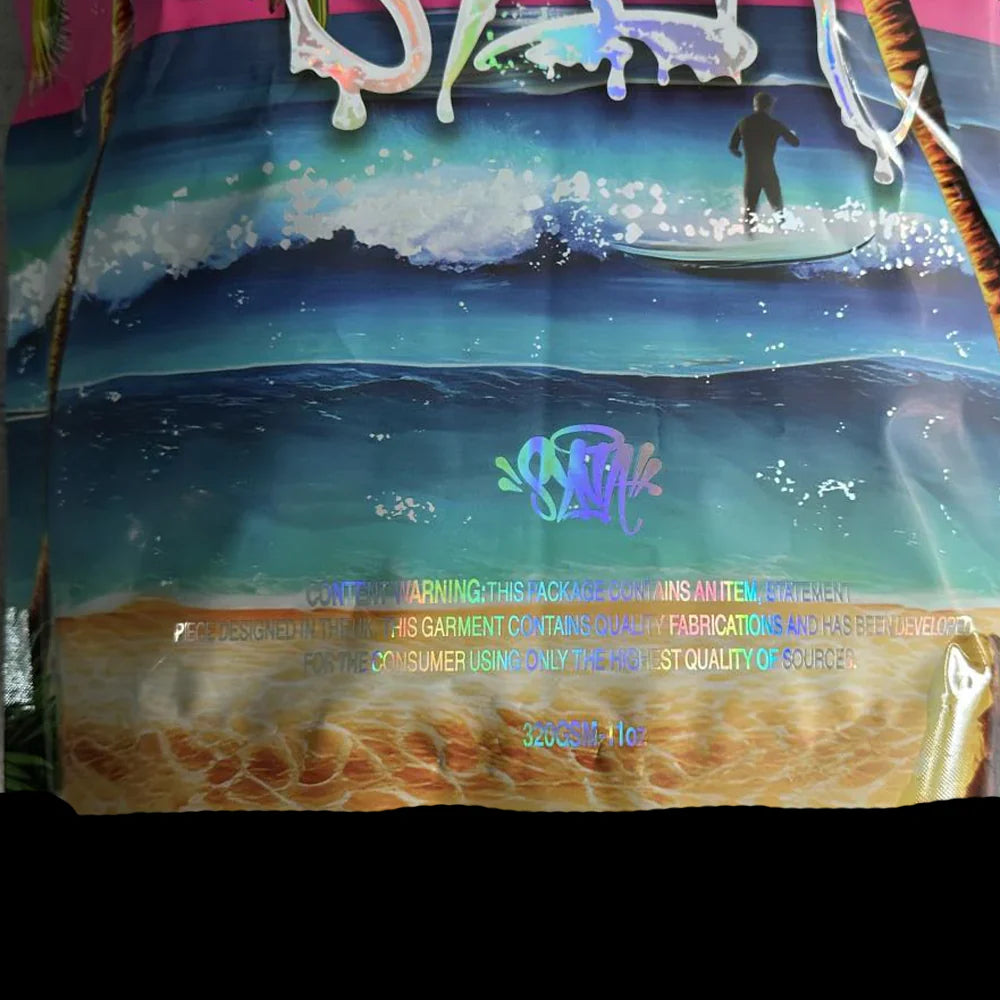 SYNNA T-SHIRT & SHORTS LOGO SET - (WHITE)