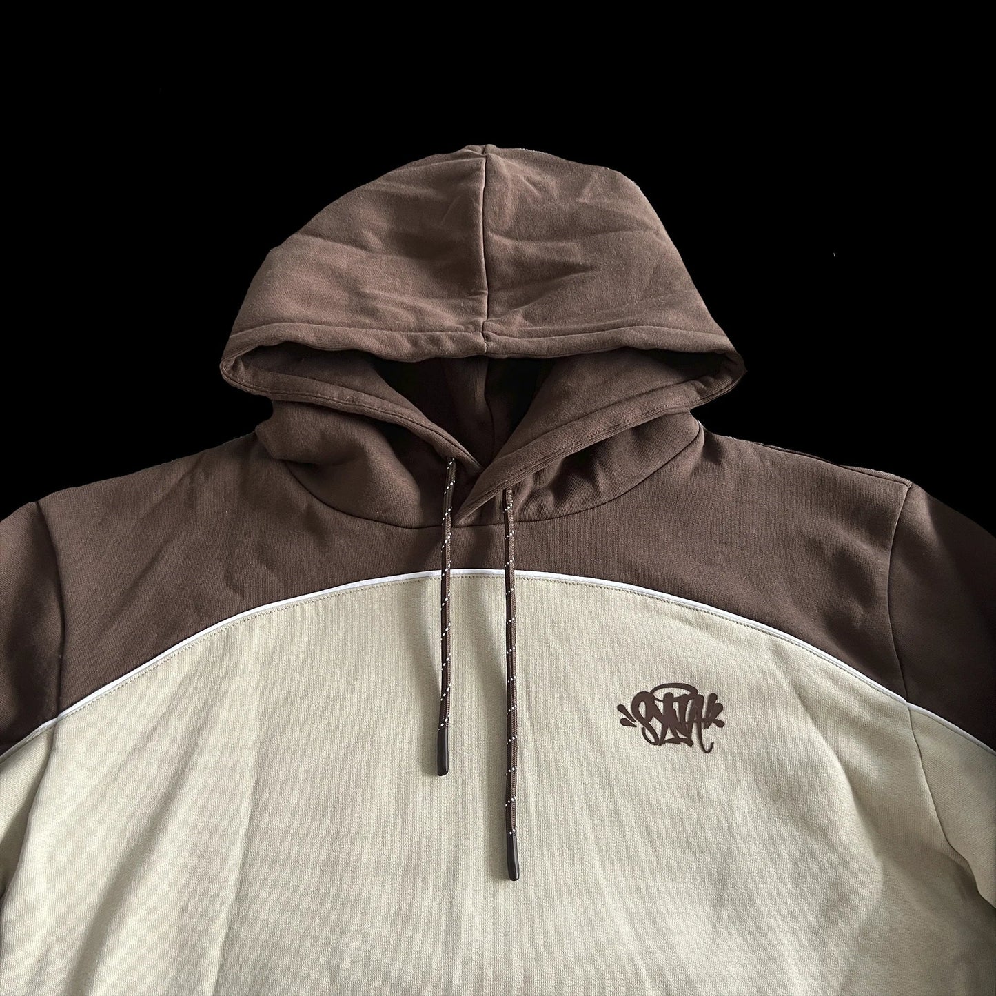 SYNA WORLD PIPE HOODIE & SHORT SET (BEIGE/BROWN)