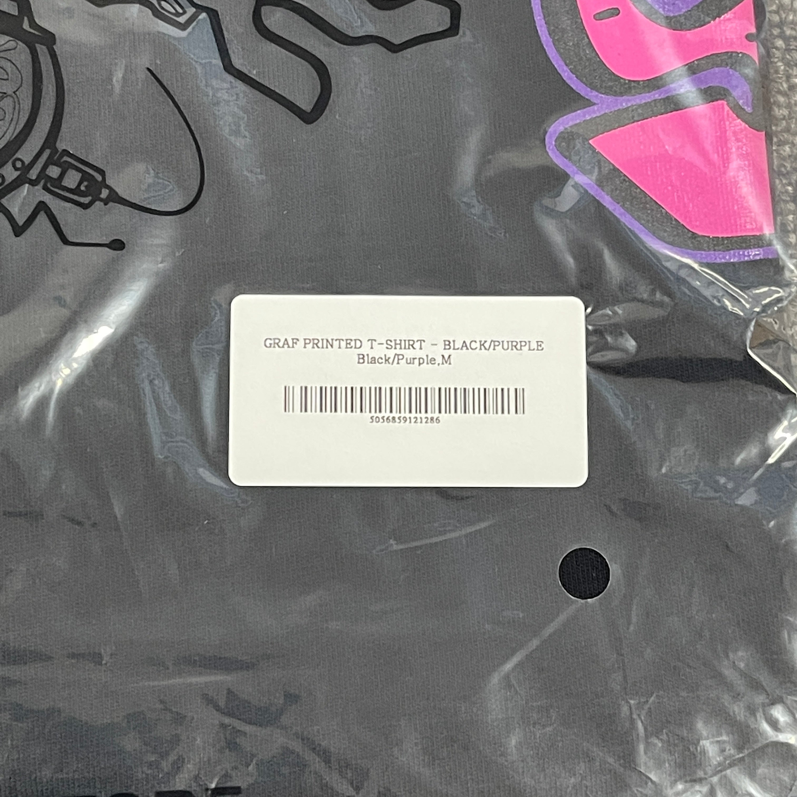 SYNAWORLD GRAF PRINTED TEE - (BLACK/PURPLE)