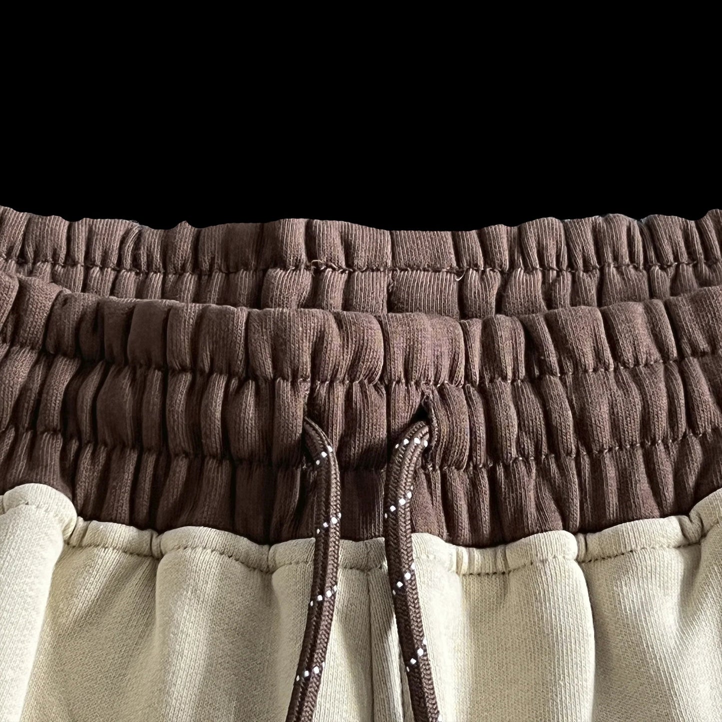 SYNA WORLD PIPE HOODIE & SHORT SET (BEIGE/BROWN)