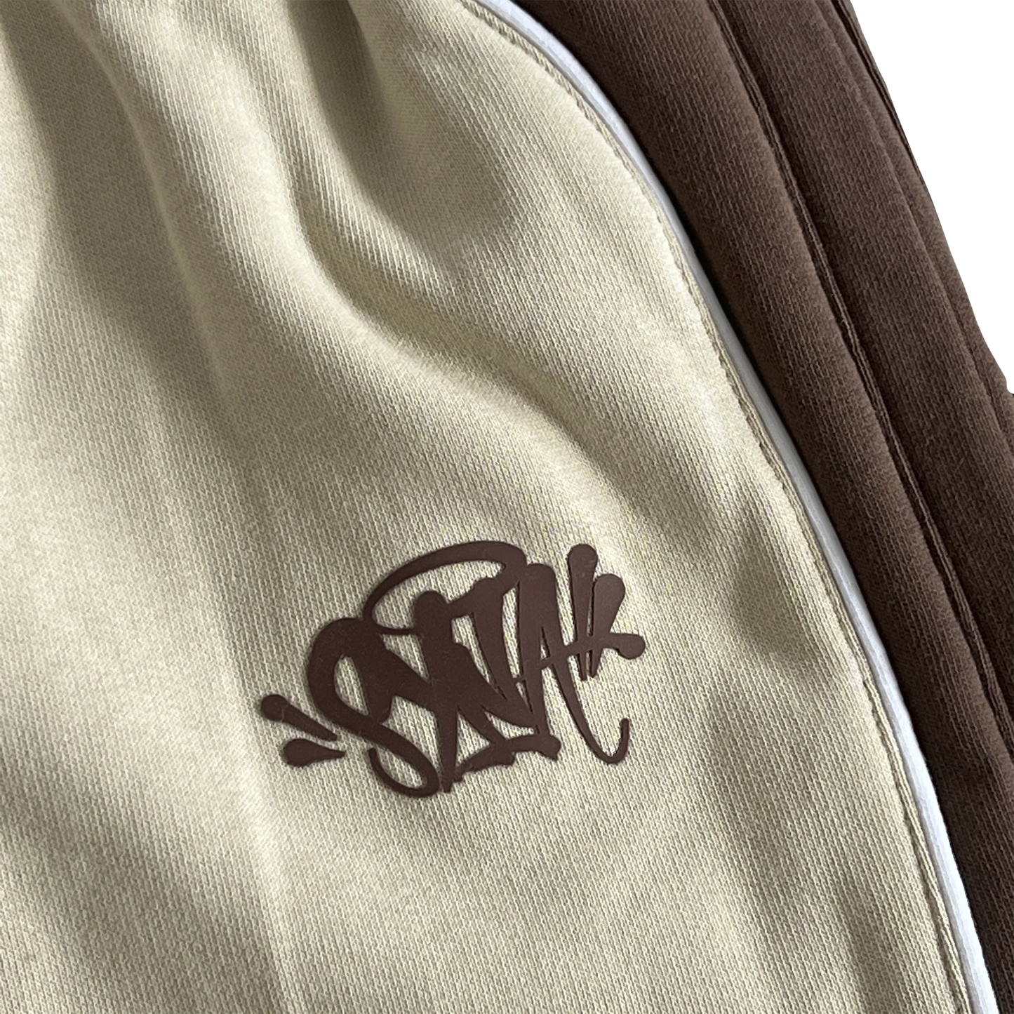 SYNA WORLD PIPE HOODIE & SHORT SET (BEIGE/BROWN)