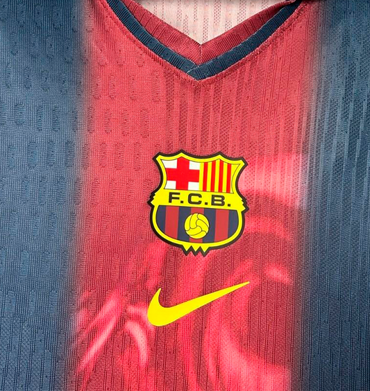 CJ X NIKE X FC BARCELONA RETRO 2000/01 HOME SKELETON JERSEY
