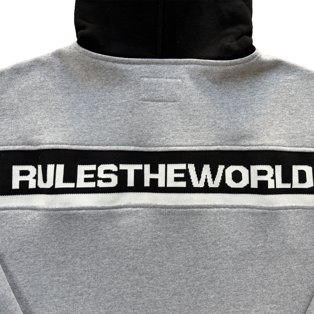 CORTEIZ RIBBED SPORTEIZ ZIP HOODIE (HEATHER GREY)